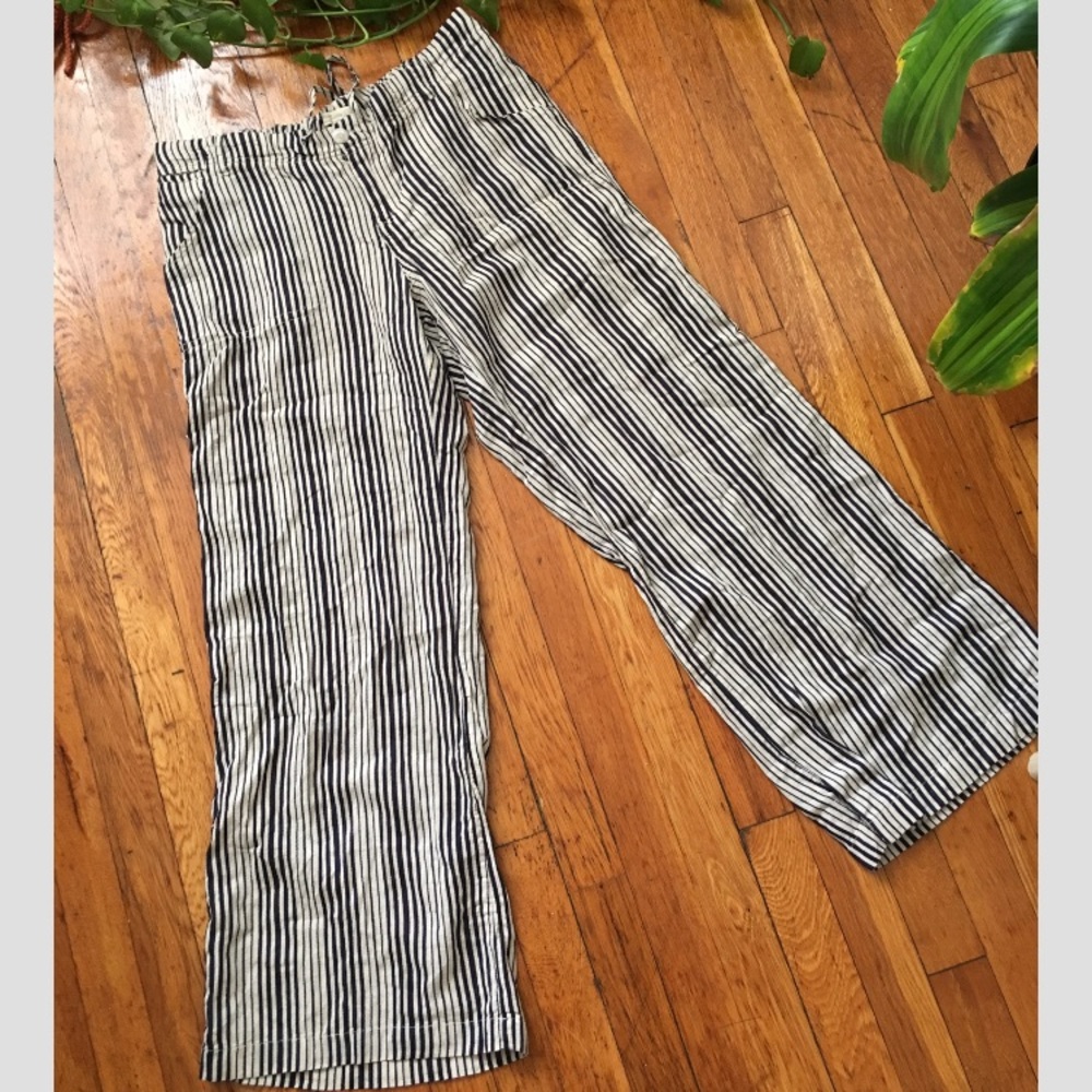 Large Just Living Striped Cotton Blend Pants